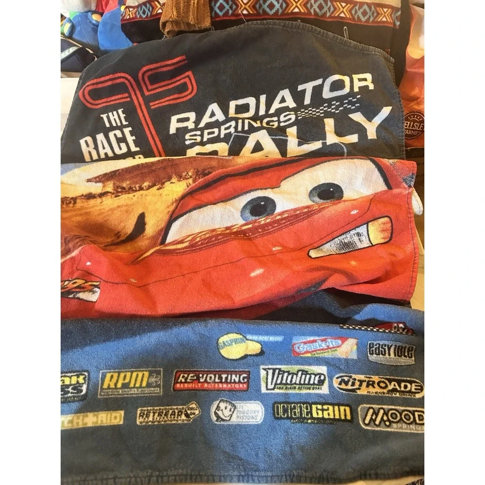 Disney Pixar Cars Lightning McQueen Bath‎ Beach Towel Radiator Springs Rally